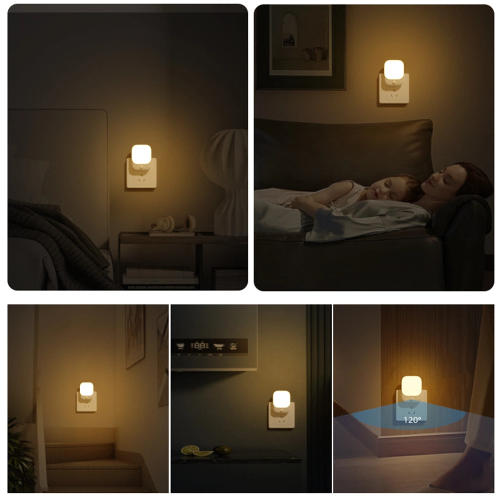 Lampada notte da presa con sensori dimmer LED 0,6W