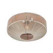 Plafoniera boho beige in cotone Ø46cm E27 Trio Svea