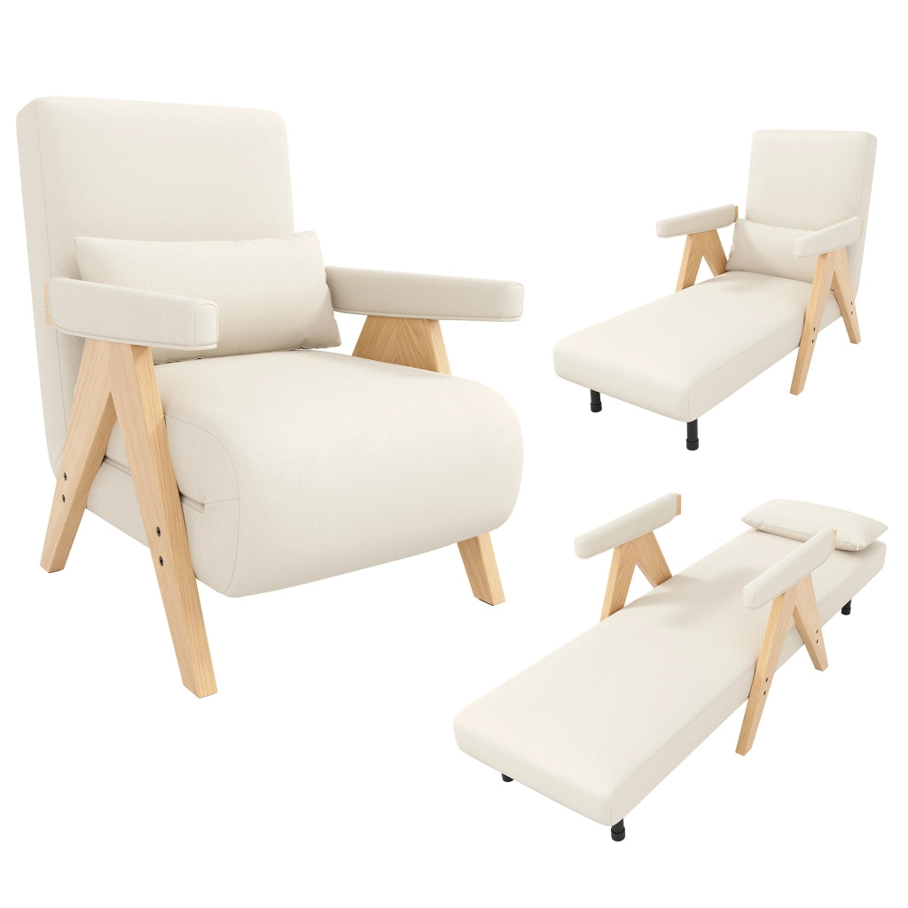 Poltrona Letto Singola Pieghevole ¨C MINIMAL ¨C Tessuto Imbottito