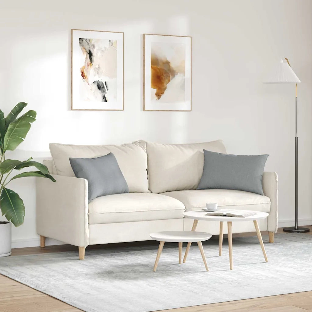 Cuscini da Divano 2 pcs Grigio chiaro 60 x 40 cm Tessuto 42013653