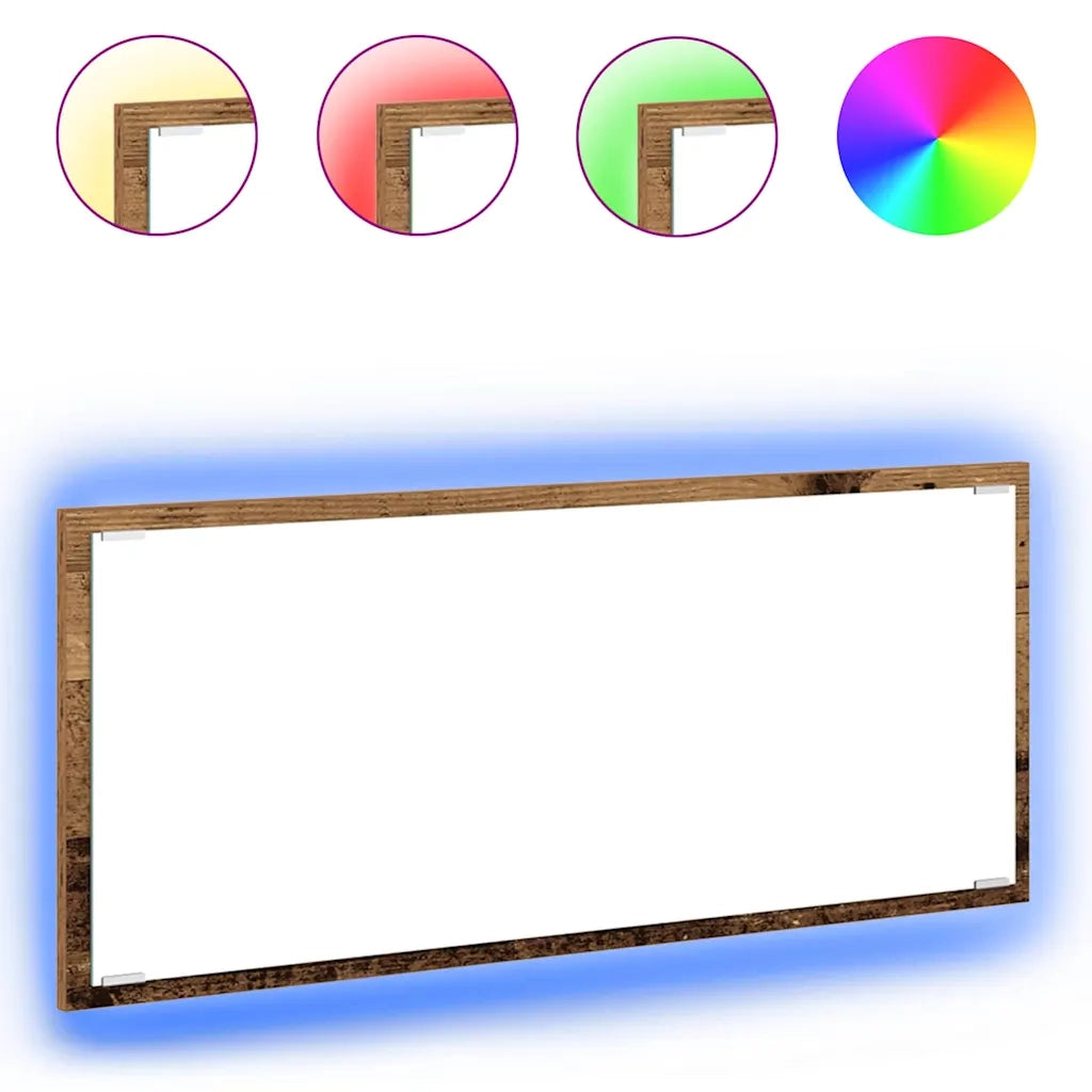 Specchio Legno vecchio 90 x 8,5 x 37 cm Legno multistrato 875419