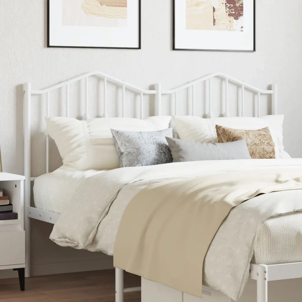 Testiera di Ricambio in Metallo Bianco 140 cm 373871