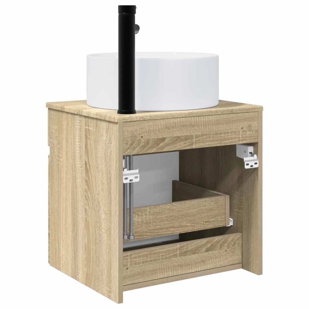 Mobile lavabo da parete Rovere Sonoma 49 x 44,5 x 65,5 cm 890624
