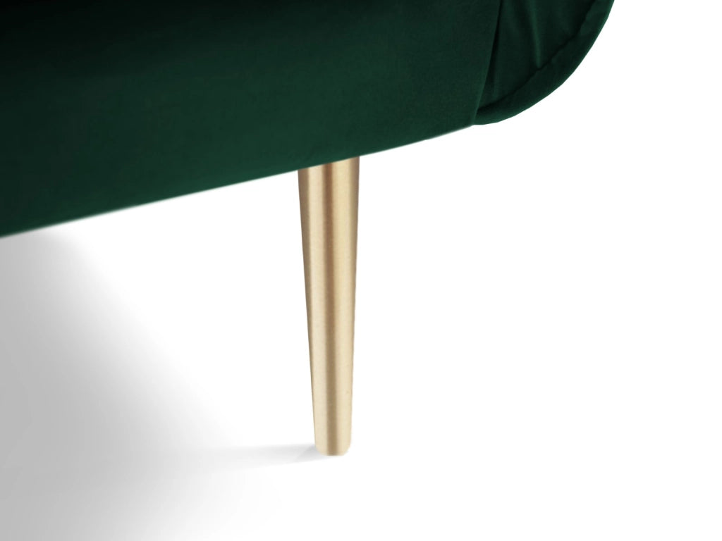 Cosmopolitan Design - Poltrona "Vienna" in velluto verde bottiglia 