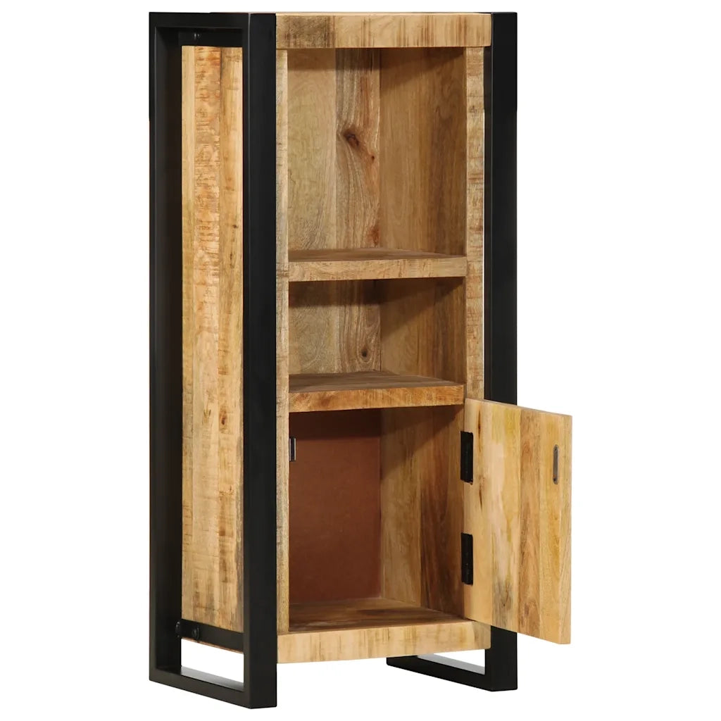 Mobiletto da Bagno 40x30x90 cm Legno Massello Mango Grezzo 4013609