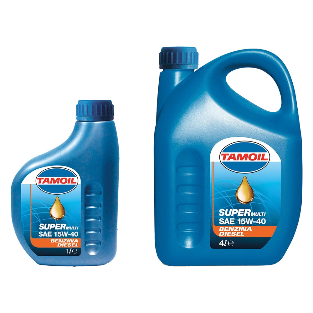 3pz olio motore per autovetture 'tamoil superm' 15w40 - lt. 4 cod:ferx.6060503nlm