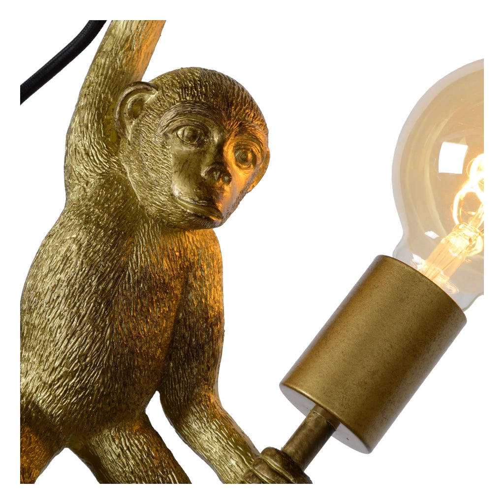 Applique scimmia dorata Extravaganza Chimp E27 40W Lucide