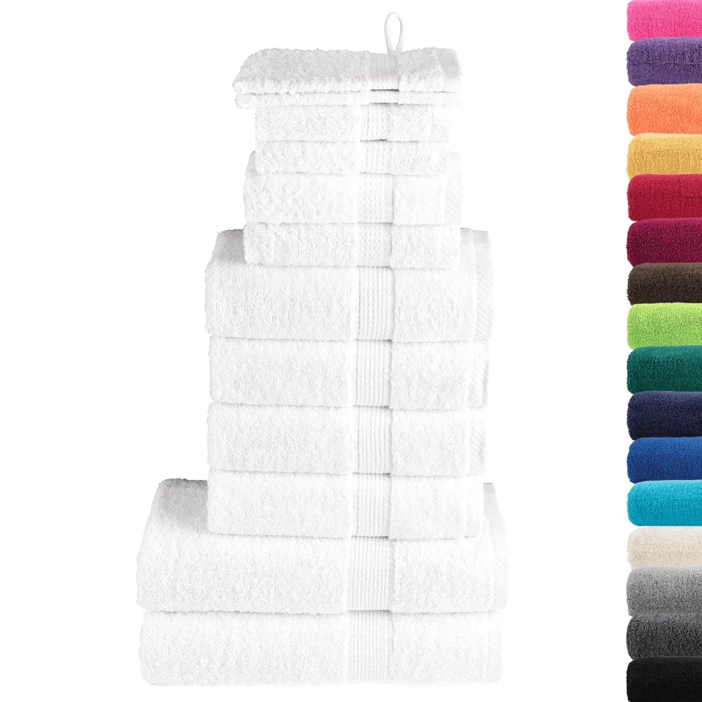 Set ASciugamani SOLUND 12 pz Bianchi 600 gsm 137570