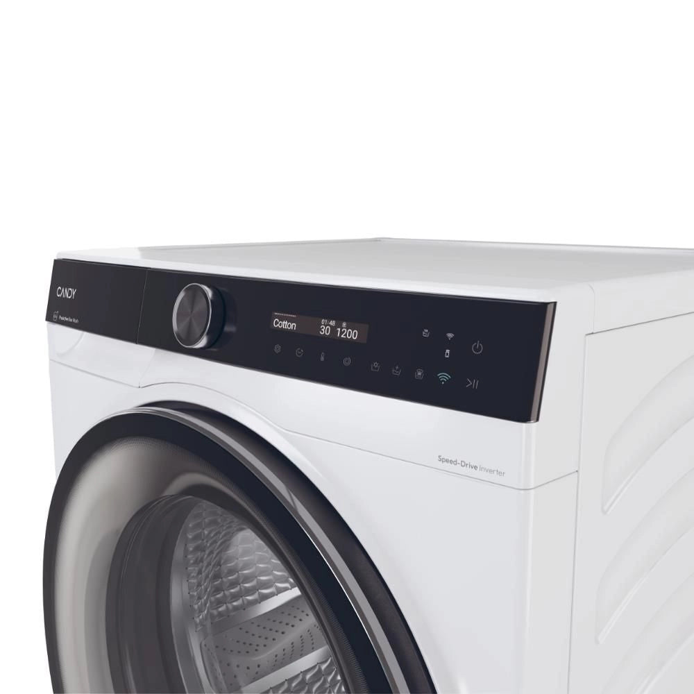 Candy BWS 6106B8-S lavasciuga Libera installazione Caricamento frontale Nero, Bianco D