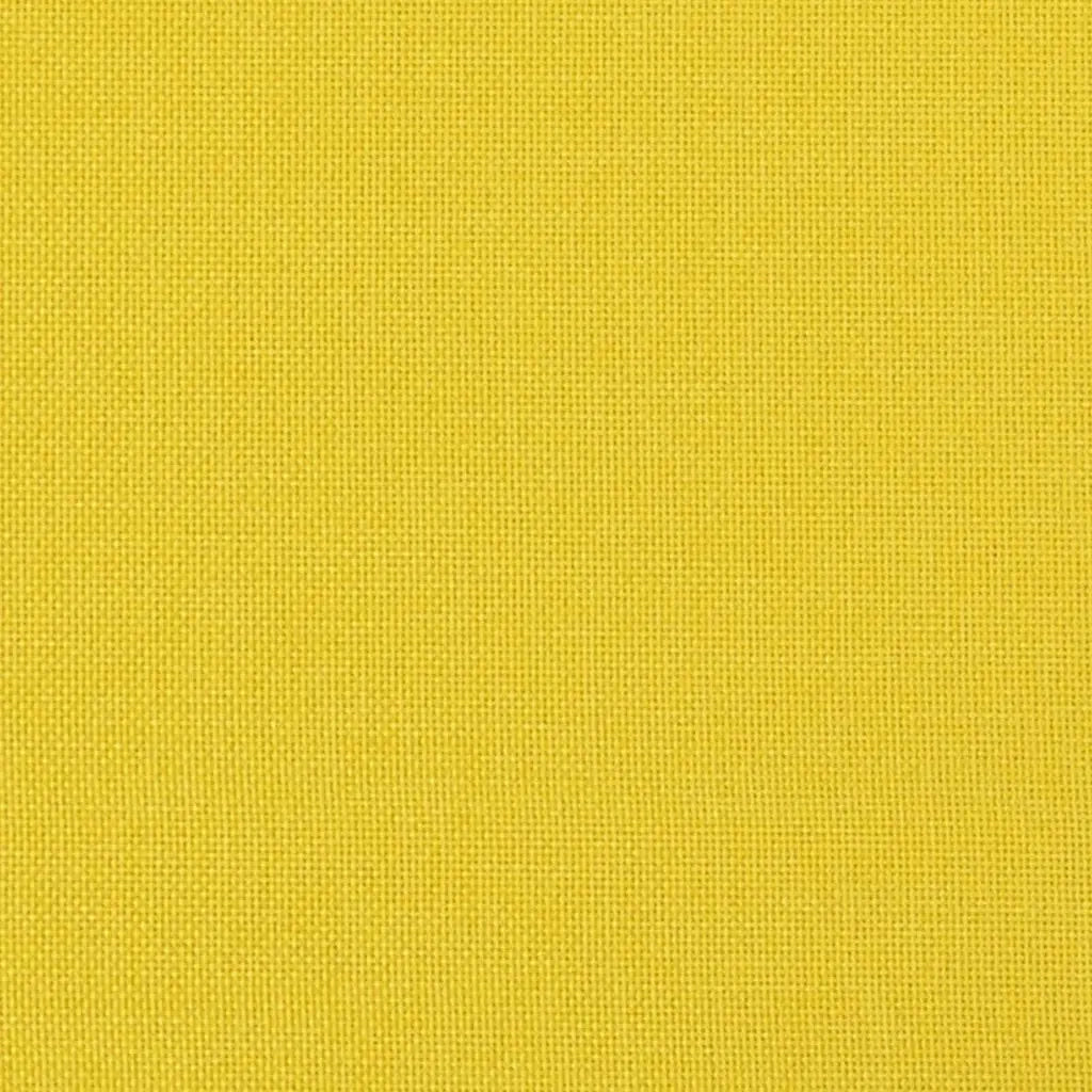 Cuscini da Divano 2 pz-Set di 2 Cuscini per Sofa Giallo Chiaro 60 x 40 cm Tessuto