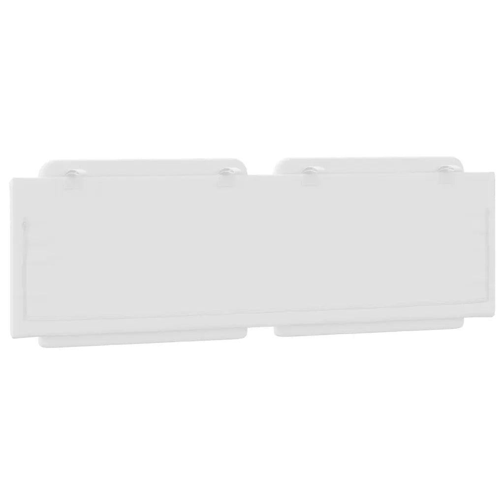 Cuscino Testiera Zadar Bianco 160 cm in Similpelle 374867