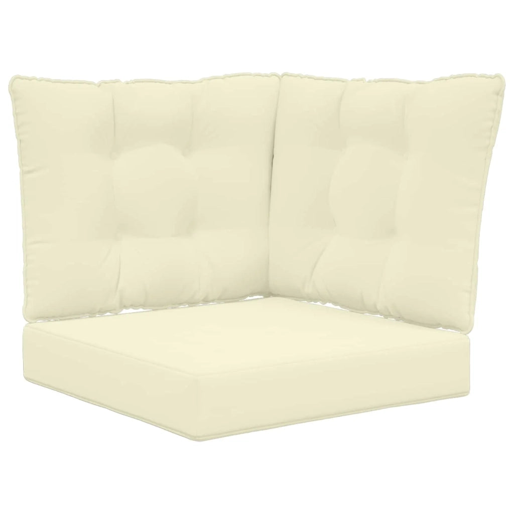 Cuscino per divano da esterno 3 pcs Crema Poliestere 900797