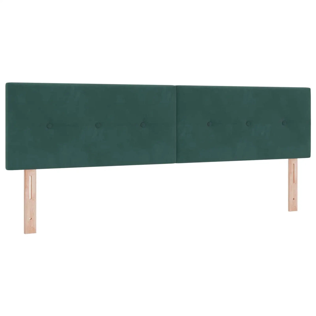 Testiera LED con strisce LED Verde 180 cm Velluto 3338158