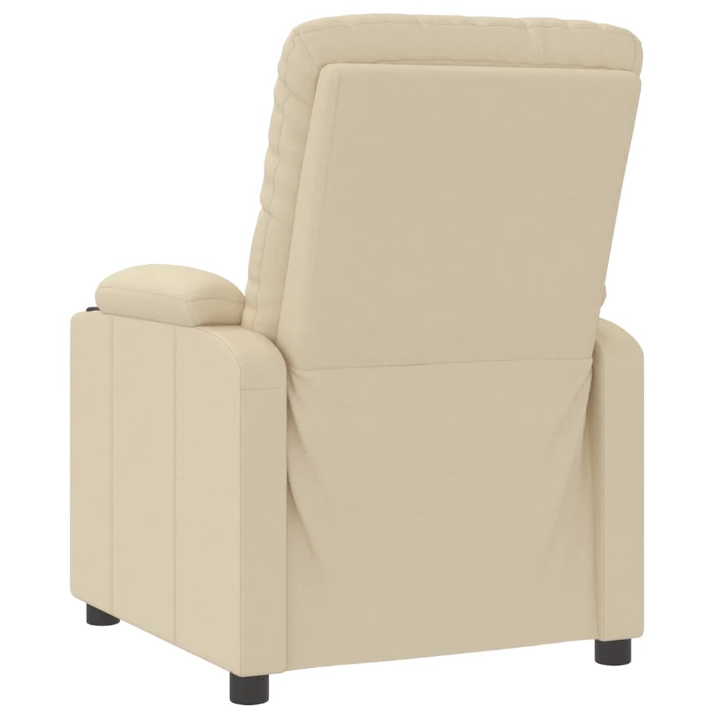 Poltrona Reclinabile in Tessuto Crema 339111