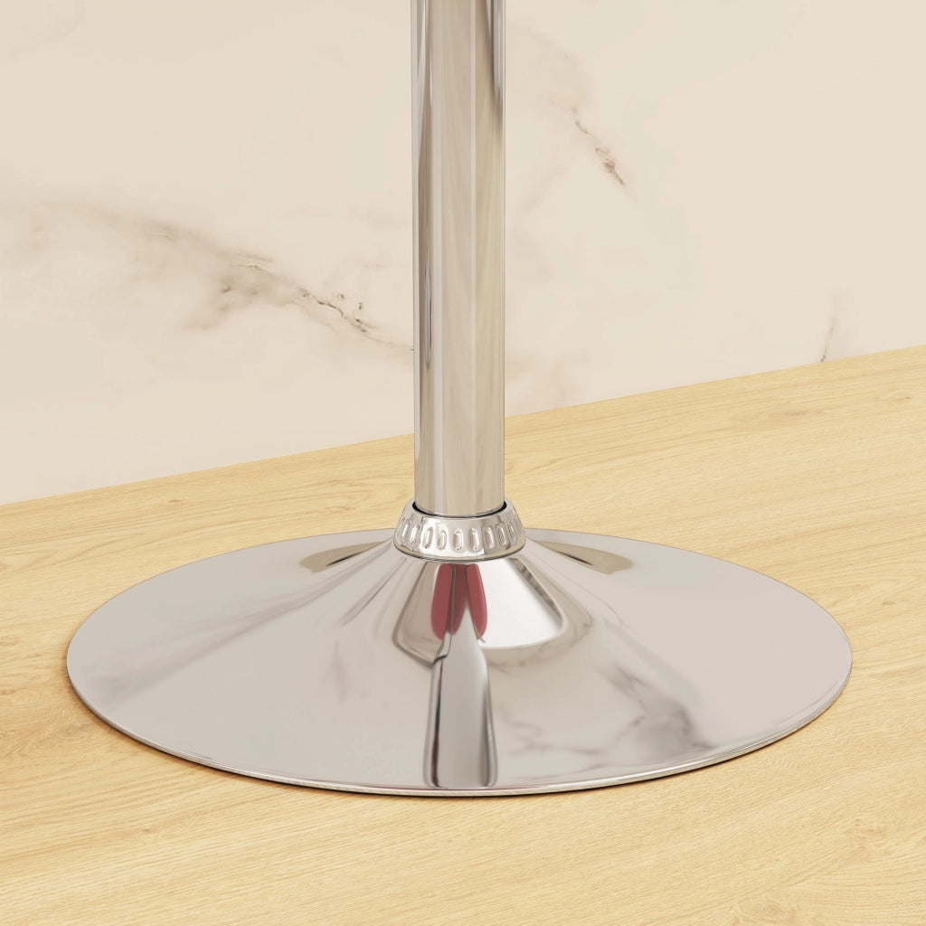 Set 2 Sgabelli da Bar Altezza Regolabile Seduta in ABS Rosso