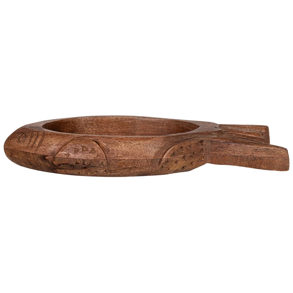 Vassoio in legno marrone 26x4x12h cm