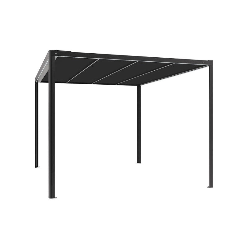 Tonnelle  E-Store en aluminium ANTHRACITE 3x3m