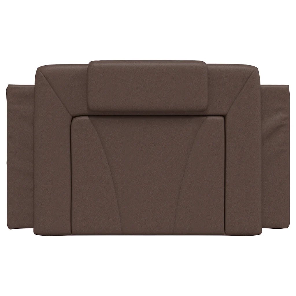 Cuscino Testiera-Cuscino per Testiera Viana Marrone 80 cm in Similpelle