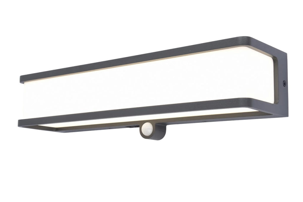 Applique esterna DOBLO grigia Lutec LED 16,5W sensori
