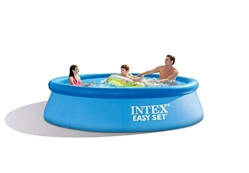 Intex 28122NP Easy Set Piscina Gonfiabile Rotonda Fuori Terra 305x76 cm con Pompa Filtro 1250 L-h colore Blu