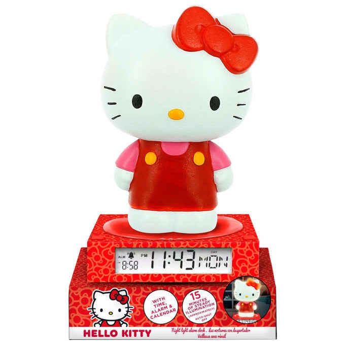 Hello Kitty Lampada Sveglia 3D con Data