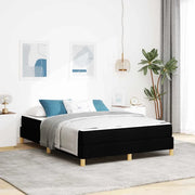 Letto a molle con materasso Nero 140 x 190 cm Tessuto 3398565