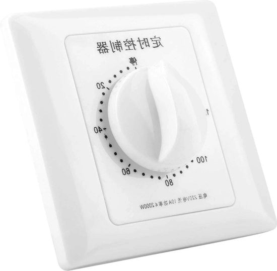 Contatore a Tempo 220V Timer per Impianto in Parete per Regolazione di Pompaggio (120 Minuti)