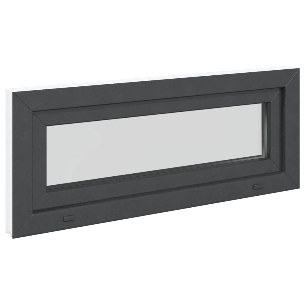 Finestra per Soffitta RISOR 100 x 40 cm PVC e Vetro Antracite 42047306