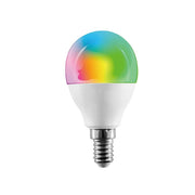 Trade Shop - Lampadina Intelligente Smart G45 E14 5.5w 350lm Wifi Led Rgb Cct Dimmerabile App -