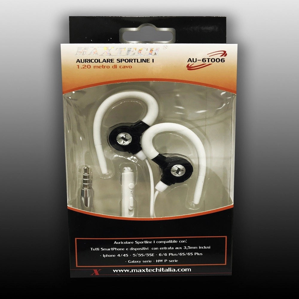 Trade Shop - Auricolari Cuffie Con Filo Audio Microfono Per Cellulari Smartphone Maxtech Au-6t006 -