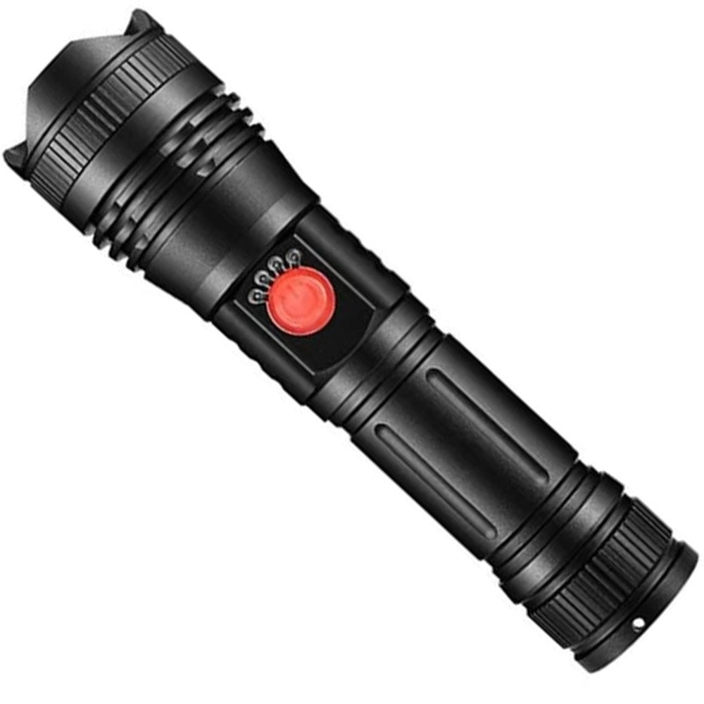 Trade Shop - Torcia A Led Potente Professionale 3500lmn Fino A 500mt Ricaricabile Usb Ip65 -
