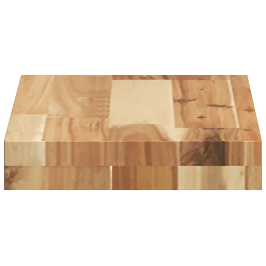Mensole Parete | Scaffale a Parete | Ripiano a Parete 60x20x4 cm Legno Massello Acacia Rifinito Olio