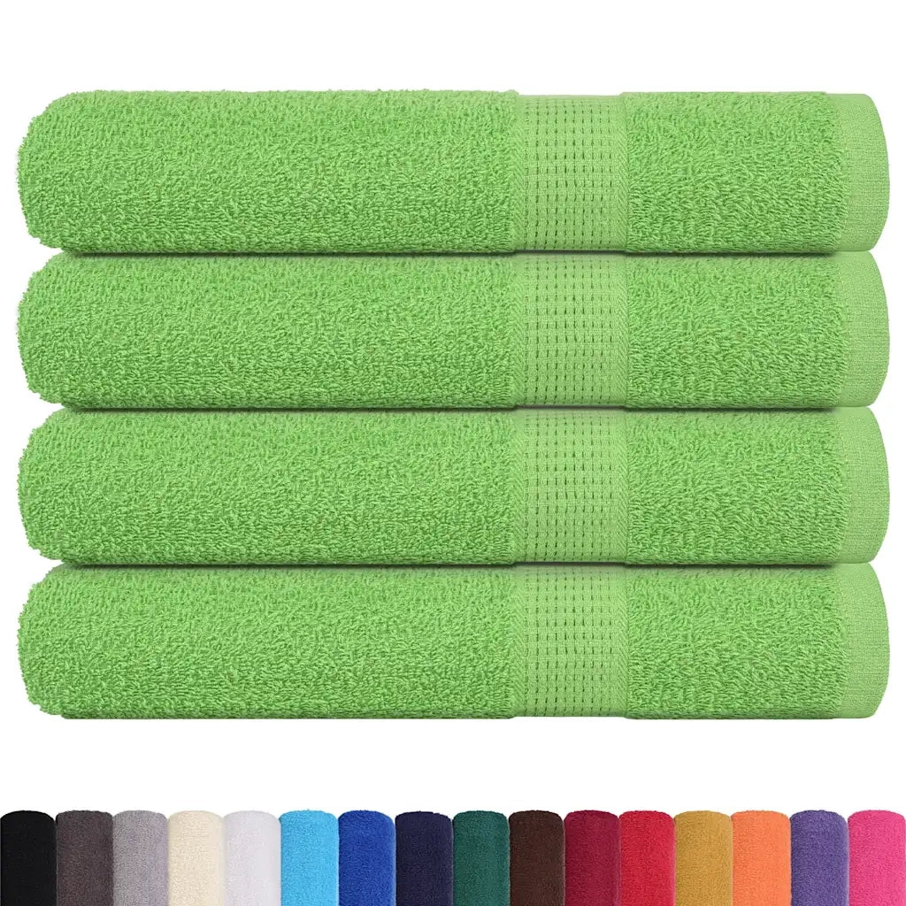 Asciugamani per sauna FROGN 4 pezzi Verde mela 80x200 cm 360 g/m2