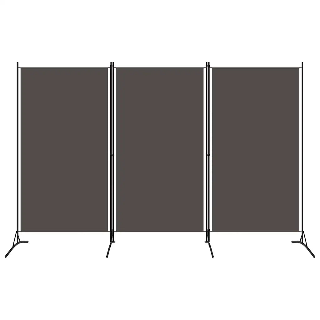 Paravento a 3 Pannelli Antracite 260x180 cm 320733