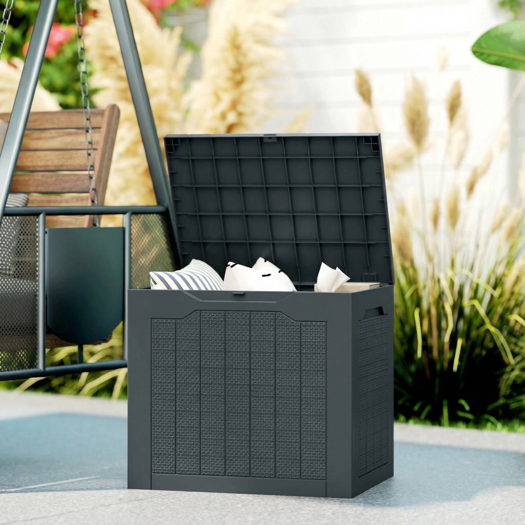 Cofano da esterno 93L ¨C Minimal ¨C grigio scuro 56x41x50 cm