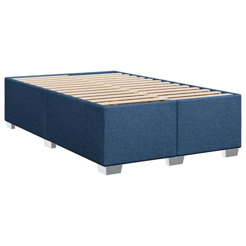 Letto box spring con materasso Blu 120 x 200 cm Tessuto 3453394