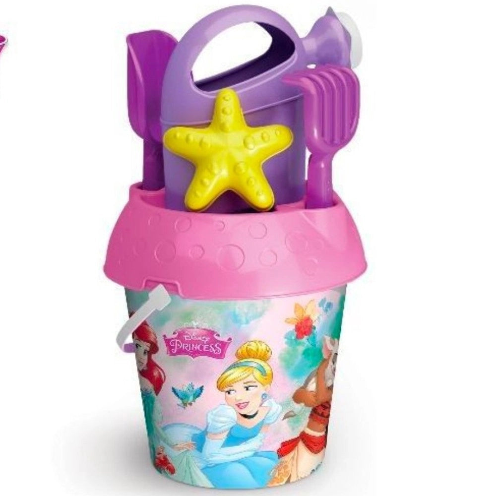 Trade Shop - Secchiello Da Mare Principesse Gioco Spiaggia Per Bambini Con Diversi Accessori -