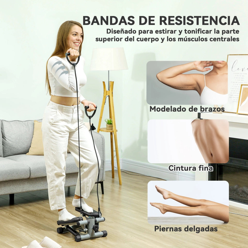 Stepper Mini Compatto per Allenamento Casa ¨C Minimal ¨C Grigio