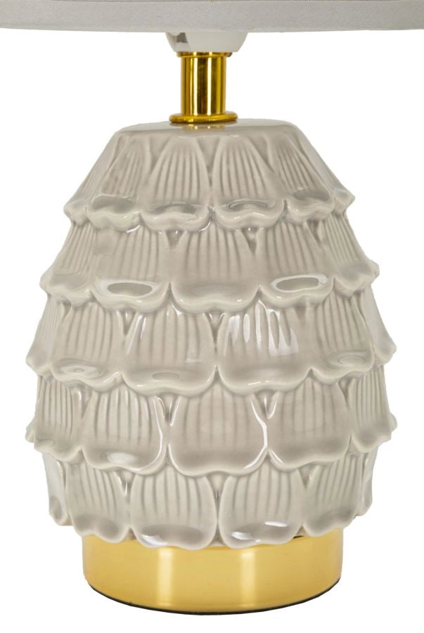 LAMPADA DA COMODINO PIGNY GRIGIA CM Ø 15X30,5