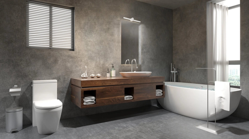 Applique bagno Nevada L LED 20W bianca IP44 Light Prestige