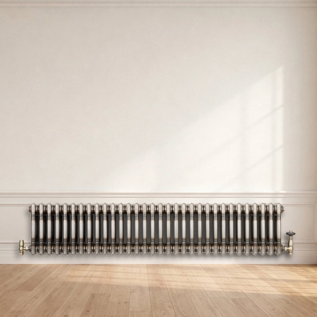 Radiatore 3 Colonne Orizzontale Metallo Grezzo 300 x 1460 mm TRV