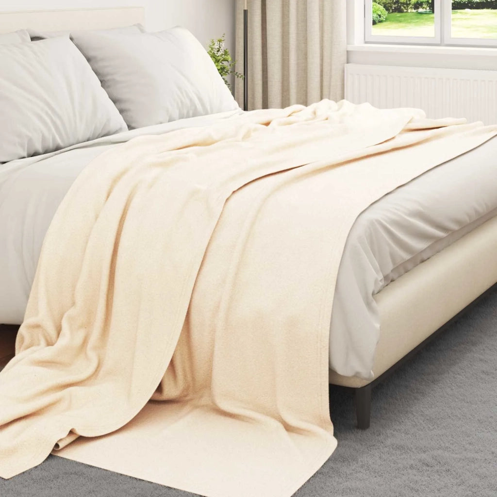 Coperta Crema 270 x 240 cm Panno 42017036