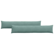 Cuscini da Divano 2 pz | Cuscini per sedie Verde Mare 200 x 40 cm Tessuto in Cords