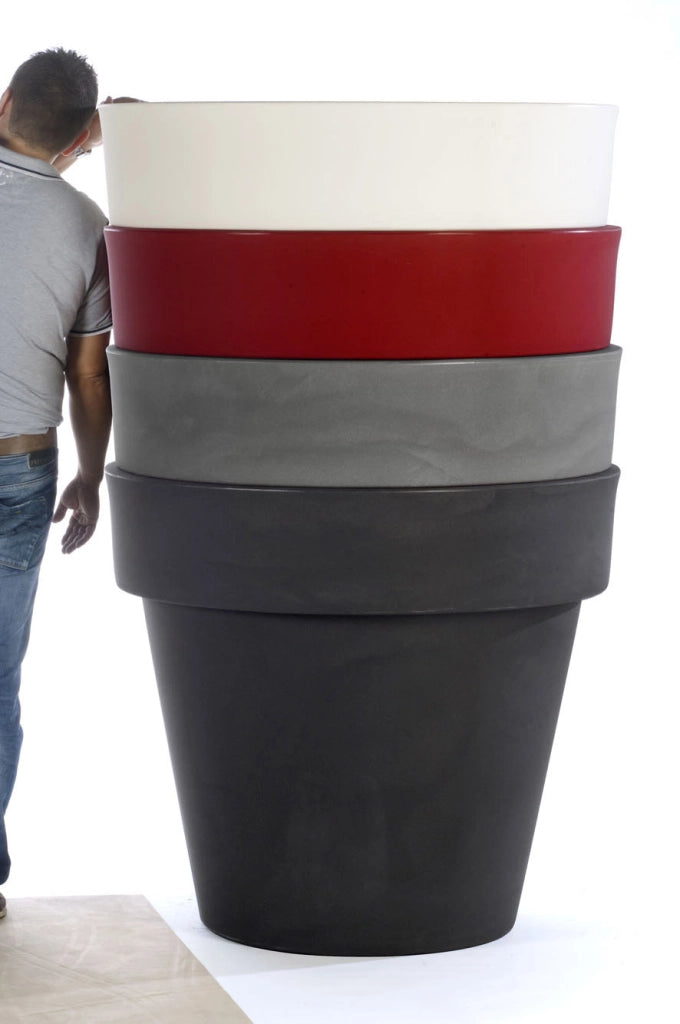 Vaso Ø120x108 cm in Polietilene Standard One 120 Bronzo