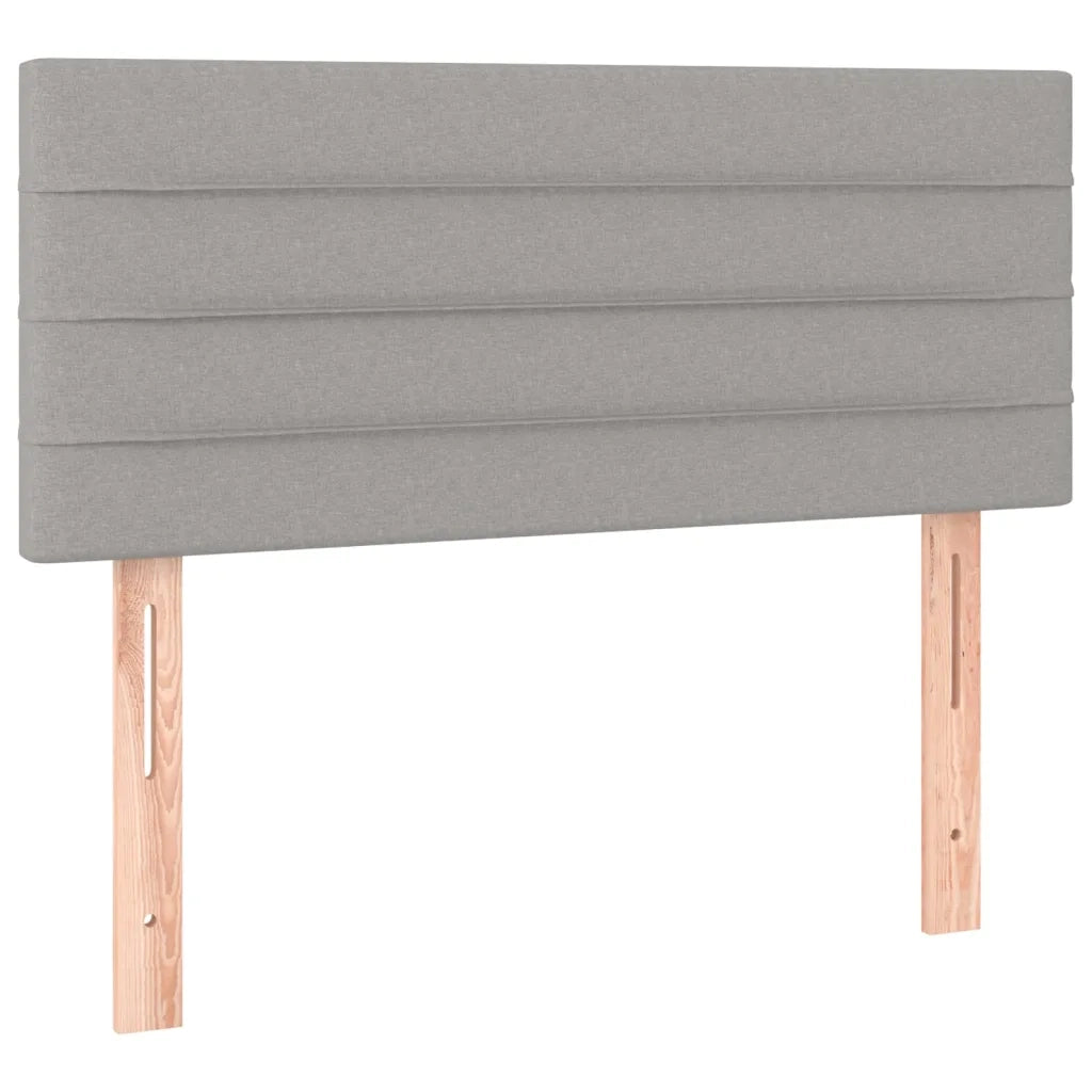 Giroletto a Molle con Materasso-Struttura Letto Grigio Chiaro100x200 cm Tessuto 307757