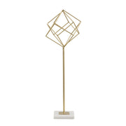 Scultura Cubi 1, Oro, Marmo, 16x18x52,5 cm