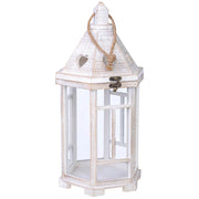 Lanterna in legno 22x22x51h cm