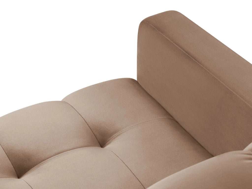 Cosmopolitan Design - Poltrona "Bali" in velluto beige 