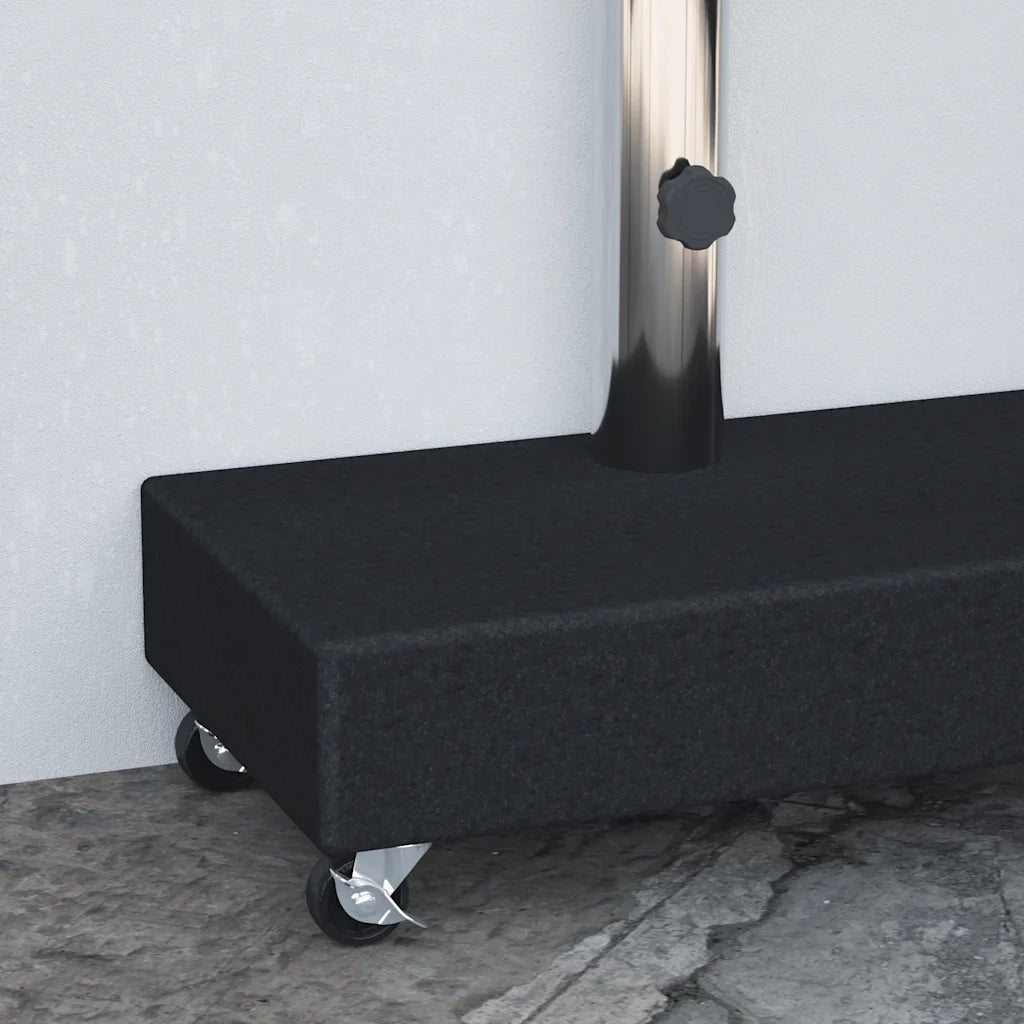 Base per Ombrellone Nera 45x25x8,3 cm in Granito 313667