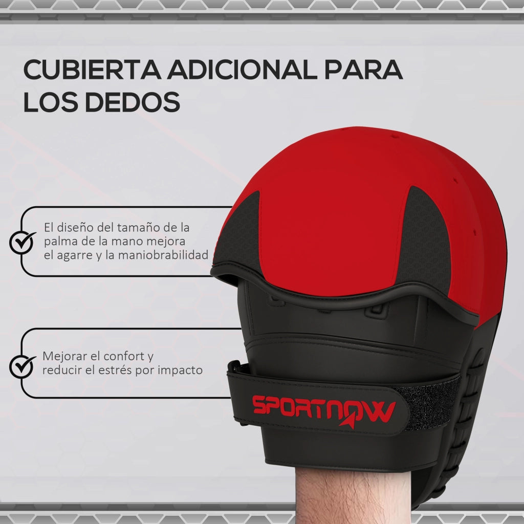Manopla da Boxe MMA Muay Thai Curva ¨C Minimal ¨C Rosso